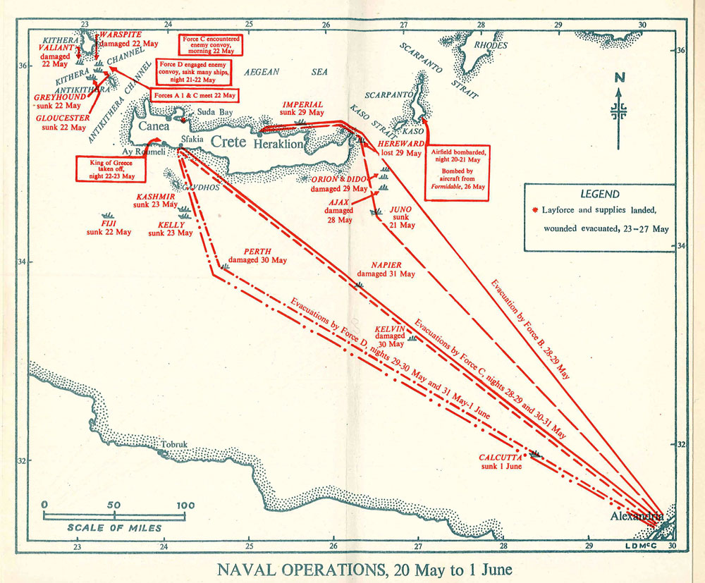 British naval operations around Crete British naval operations around Crete
