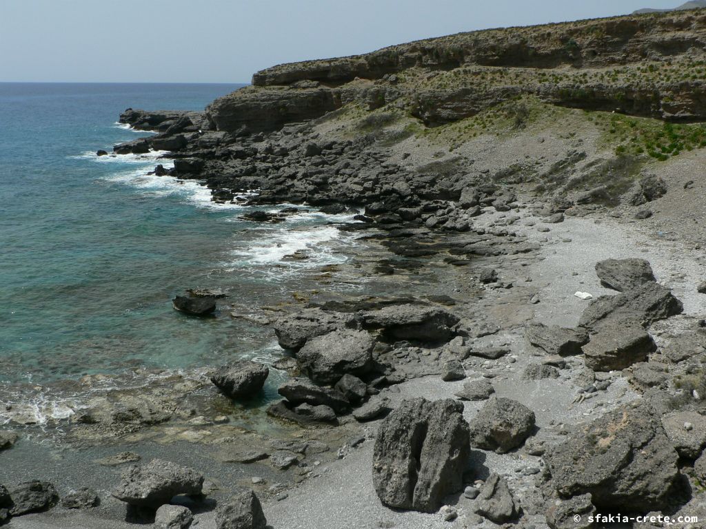 Photo report of the coast east of Chora Sfakion, Sfakia, Crete from April 2009