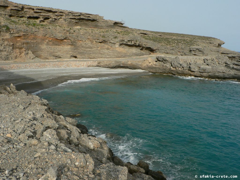 Photo report of the coast east of Chora Sfakion, Sfakia, Crete from April 2009