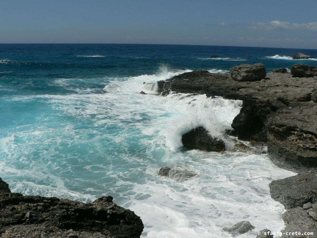 Photo report of the coast east of Chora Sfakion, Sfakia, Crete from April 2009