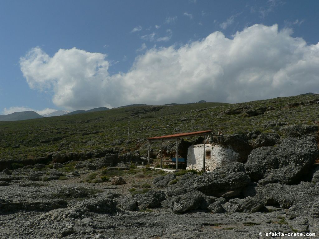 Photo report of the coast east of Chora Sfakion, Sfakia, Crete from April 2009