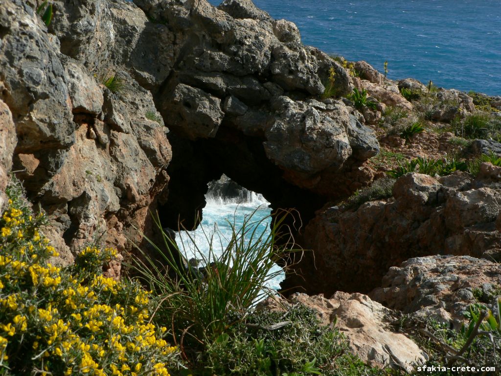 Photo report of the coast east of Chora Sfakion, Sfakia, Crete from April 2009