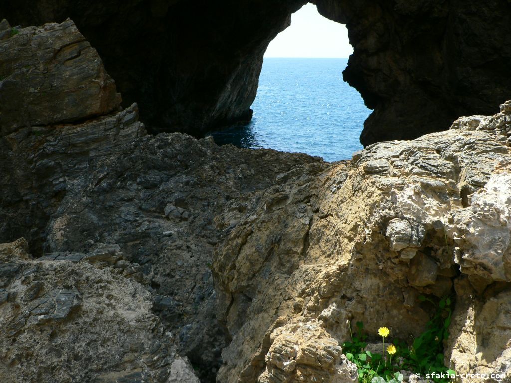 Photo report of the coast east of Chora Sfakion, Sfakia, Crete from April 2009