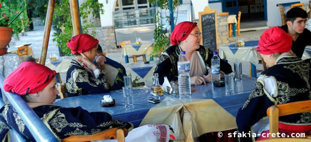 Photo report of a Sfakian traditional dance group in Chora Sfakion, Crete October 2008