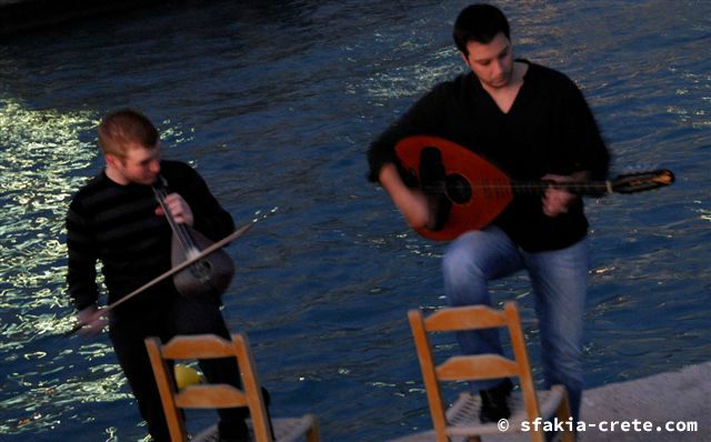 Photo report of a Sfakian traditional dance group in Chora Sfakion, Crete October 2008