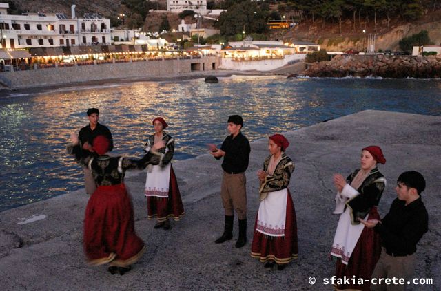 Photo report of a Sfakian traditional dance group in Chora Sfakion, Crete October 2008