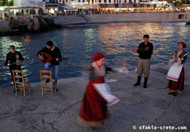 Photo report of a Sfakian traditional dance group in Chora Sfakion, Crete October 2008