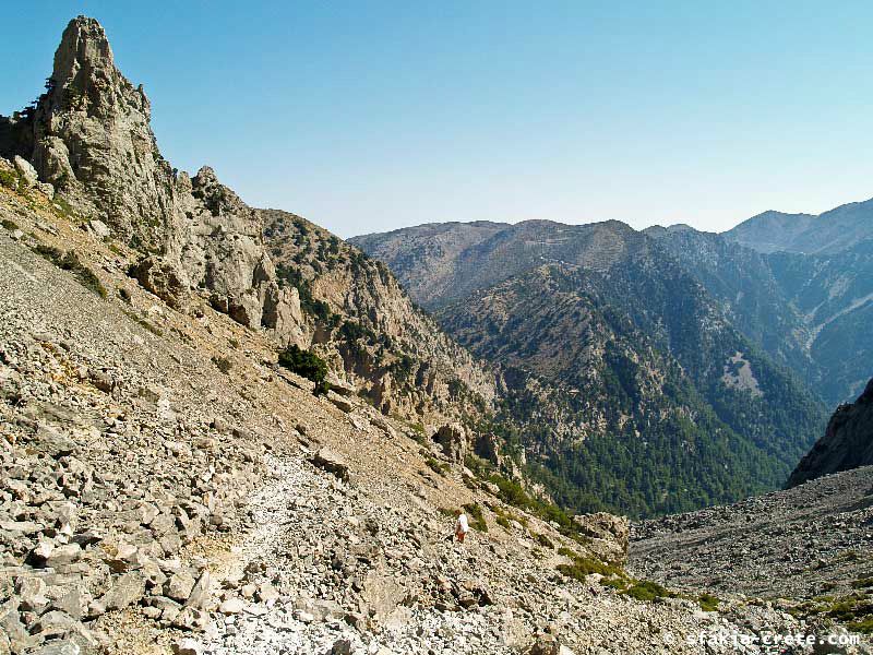 Photo report of a walk up Mount Gingilos above Samaria gorge, Sfakia, July and September 2007