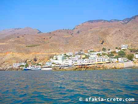 Photo report of a boat trip along the coast in Sfakia, Crete, October 2001