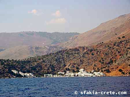 Photo report of a boat trip along the coast in Sfakia, Crete, October 2001