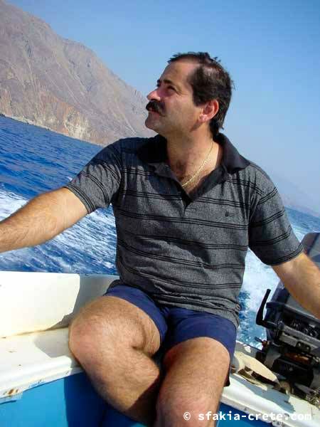 Photo report of a boat trip along the coast in Sfakia, Crete, October 2001