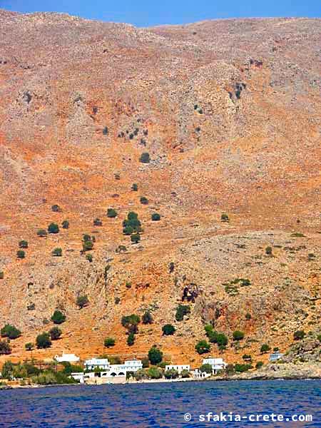 Photo report of a boat trip along the coast in Sfakia, Crete, October 2001