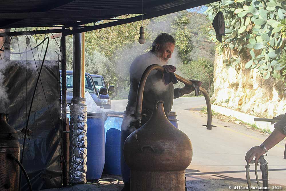 traditional raki making, Crete