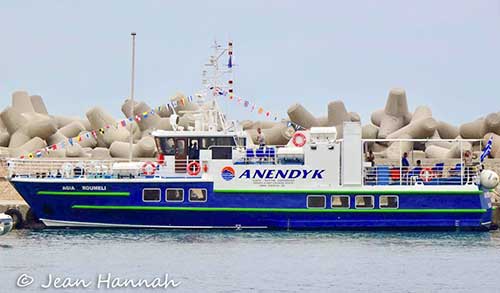 Agia Roumeli ferry boat of southwest Crete