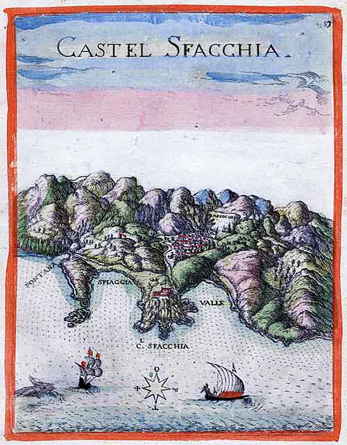 Venetian map Chora Sfakion 1651