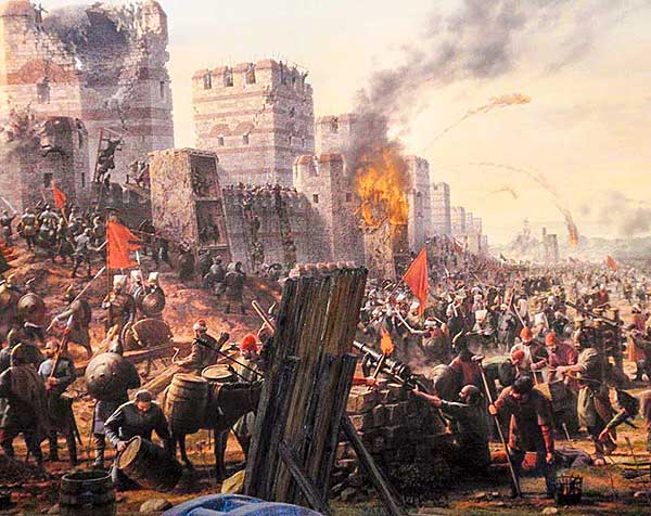 Turks taking Constantinople