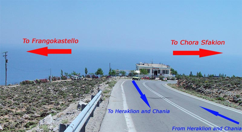 frangokastello left, sfakia right