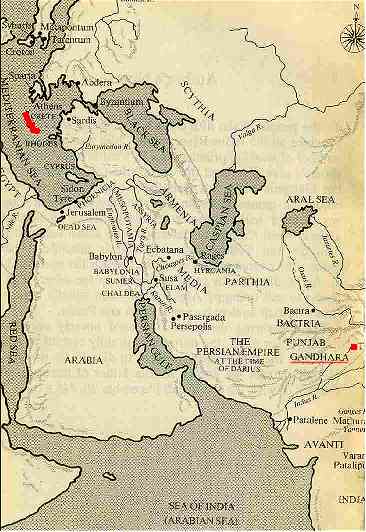 Map of Gandhara