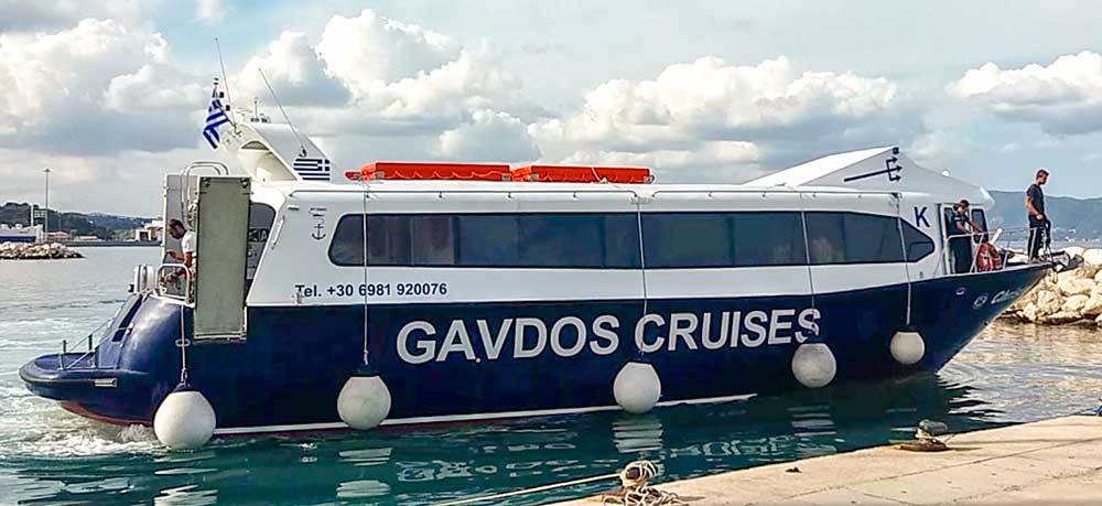 Daily boat trips to Gavdos island