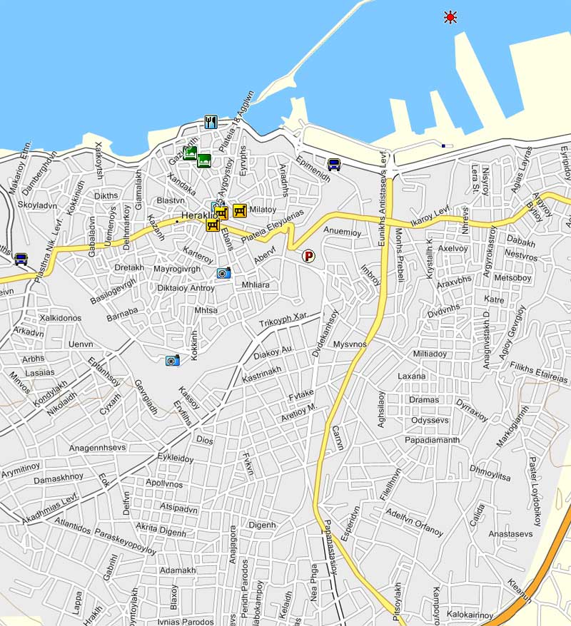 detail GPS map Crete