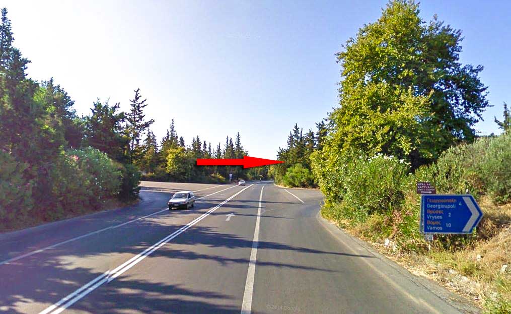 turn right after Georgioupoli, before Vryses