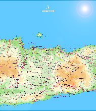 Large Map East Crete 1