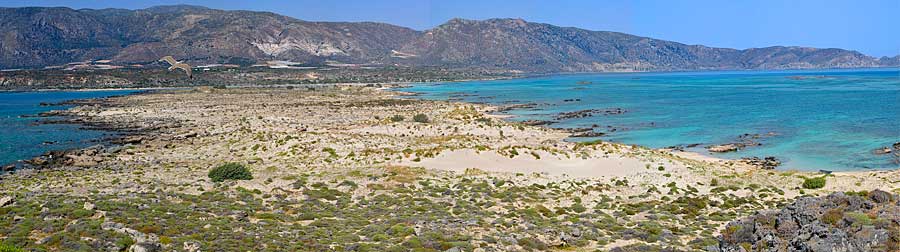 panorama Elafonisi islet