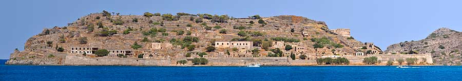 panorama Spinalonga islet