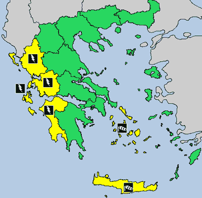 weather alarm Greece